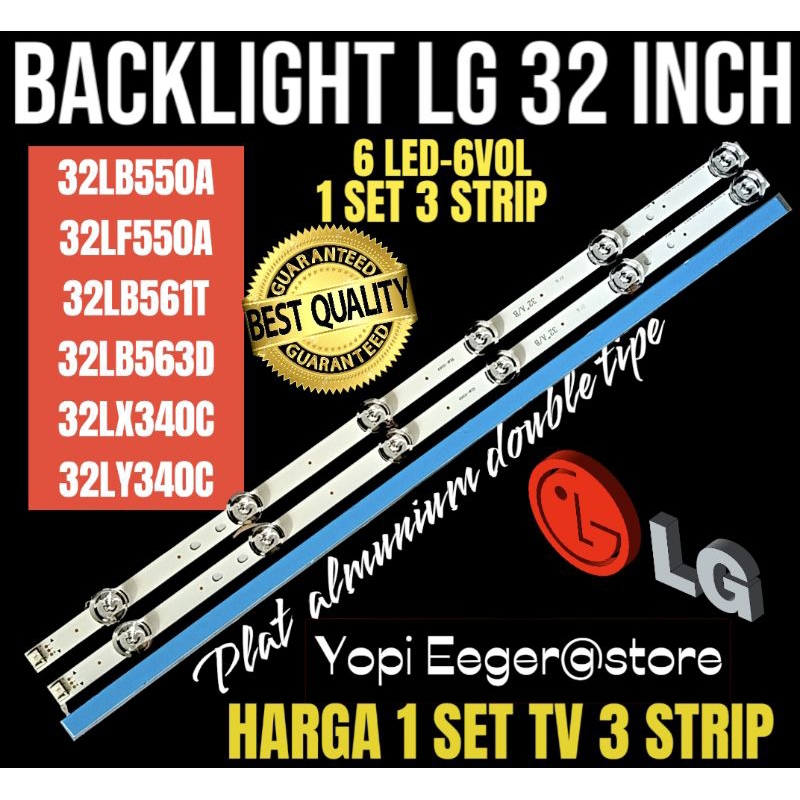 BACKLIGHT TV LCD LED LG 32 INCH 32LB550A-32LF550A-32LY340C--32LX340C-32LB563D-32LB561T BACKLIGHT TV 