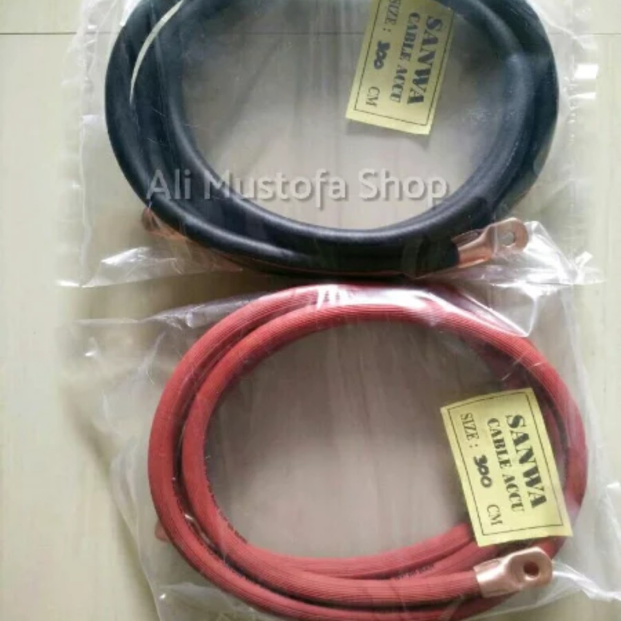 Kabel Aki Accu Mobil Diesel Sanwa 24 volt 300 cm Murah Berkualitas Produsen Charger Aki Mobil Skun T
