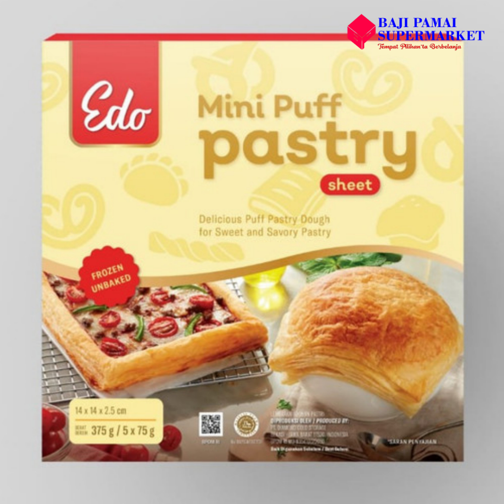 

Edo Mini Puff Pastry Sheet 375gr