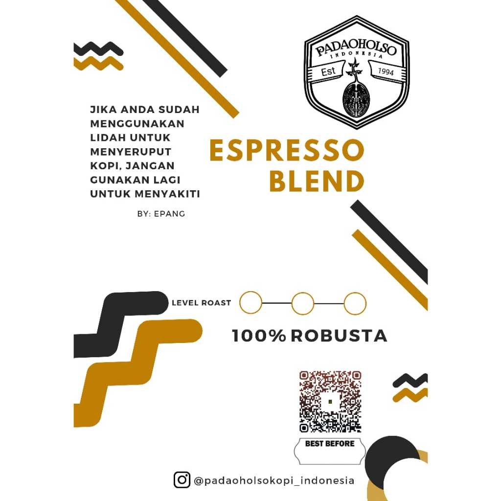 

HEARBY AREN - ESPRESSO 100% ROBUSTA SINGEL ORIGIN