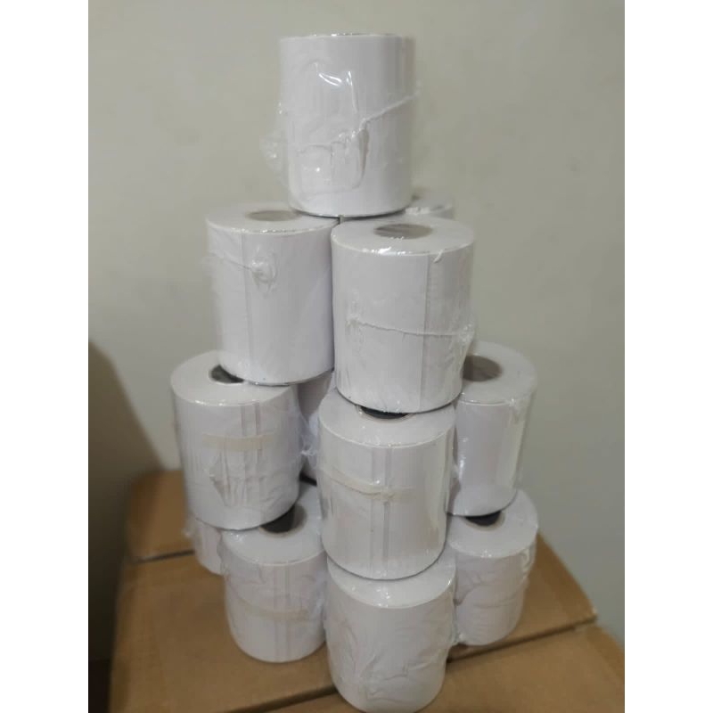 

Kertas label sticker Thermal 78mm x 100mm x 300pcs MURAH