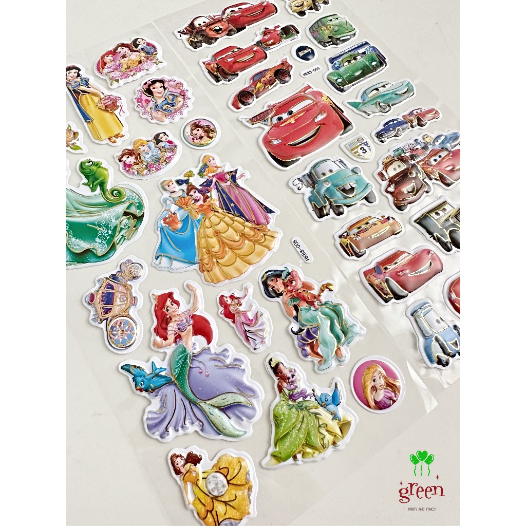 

Sticker anak 11x23 cm Sticker timbul 3D Sticker stiker karakter anak unicorn mermaid [AL-53]