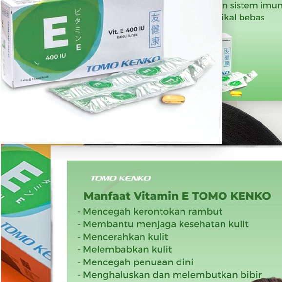 ✔️READY Vitamin Kulit Strip Tomo Kenko / Tomo Kenko E400 IU / Vit E Tomo Kenko