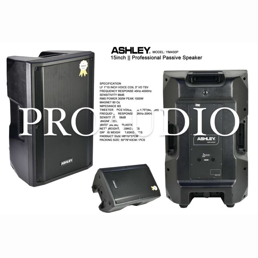 speaker ashley pasif ym400p ym 400p ym 400 p original