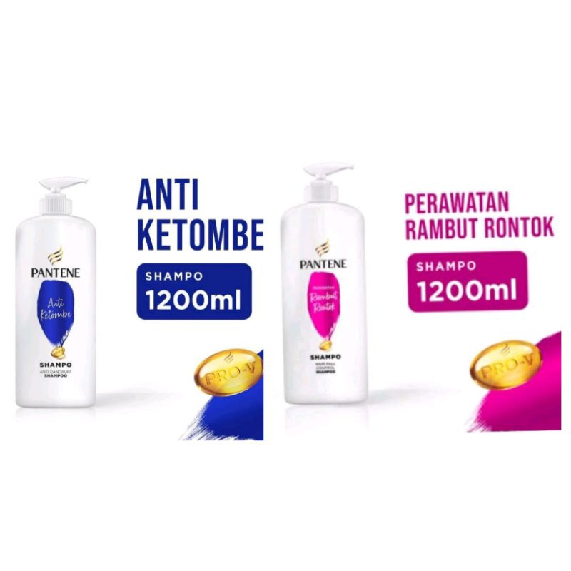 Shampoo pantene anti ketombe/anti rontok 1200ml