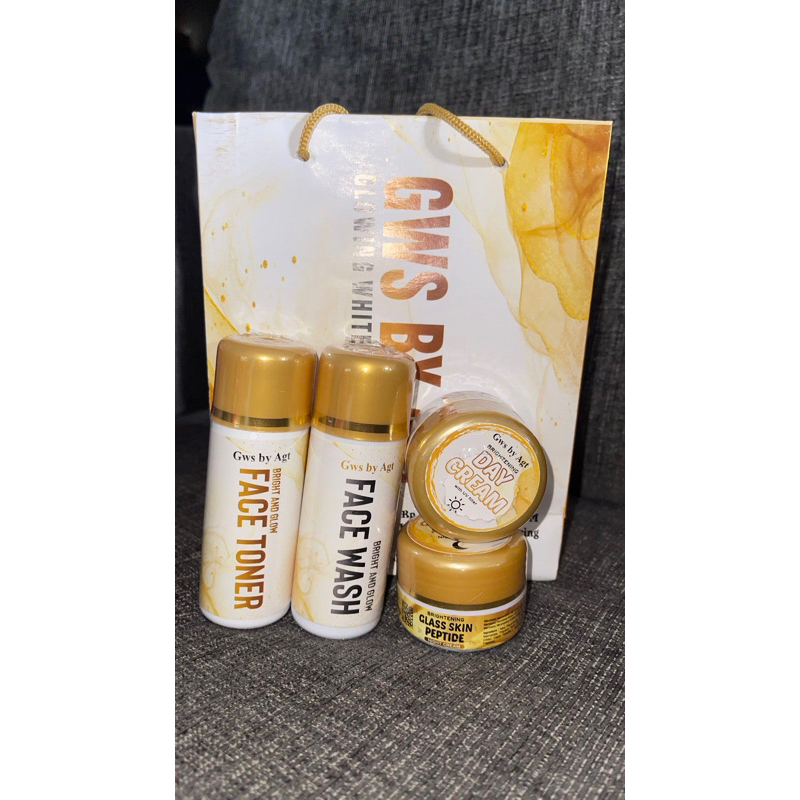 2 PAKET GWS GOLD WHITENING GLOWING SKINCARE