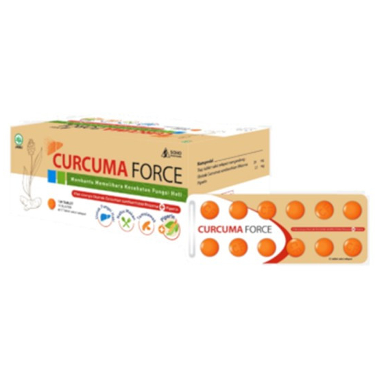 Curcuma Force 12 Tablet // Vitamin & Suplemen Jantung & Hati
