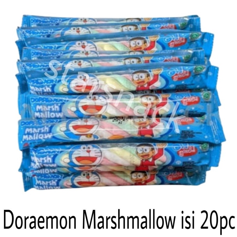 

[✣D69<] MARSHMALLOW Kepang Doraemon isi 20pc Serba Murah