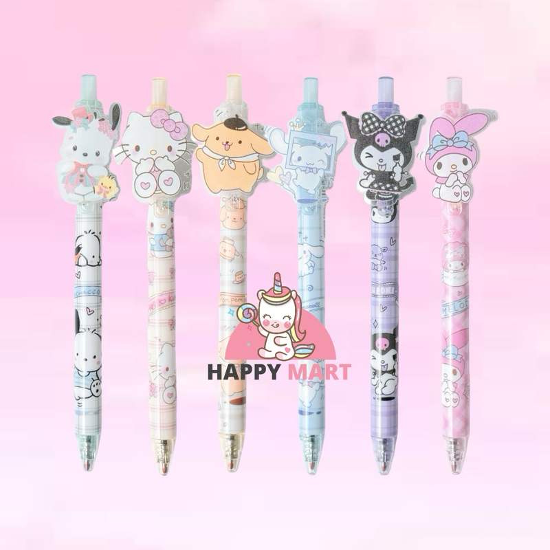 

Pulpen sanrio GEN 3 kuromi / melody / cinnamoroll