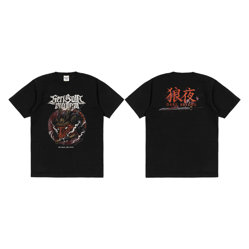 Skena T-shirt Band SERIGALA MALAM X FROGSTONE – RONIN SCROOL
