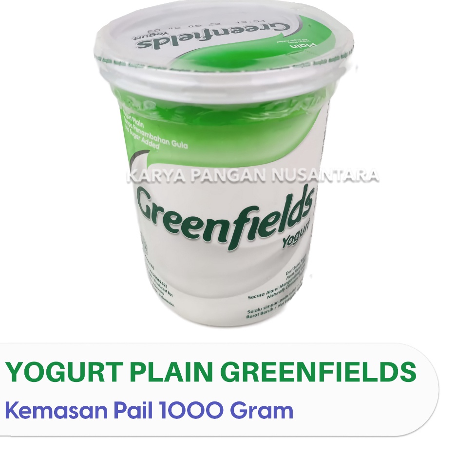 

[KODE YLQQI] GREENFIELDS YOGURT PLAIN GREENFIELDS YOGHURT PLAIN NO SUGAR CUP 1KG