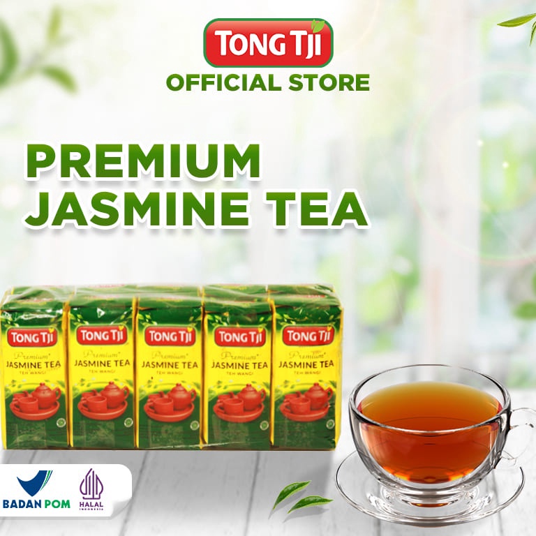 

[✁V46➢] Tong Tji Premium Jasmine Tea ( Teh Seduh ) Per slop ( 10pack isi 50gram )