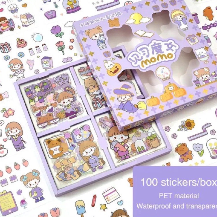 

Harga Murah Sticker Waterproof Sticker Momo Dapat Box Isi 100 Lembar Laris