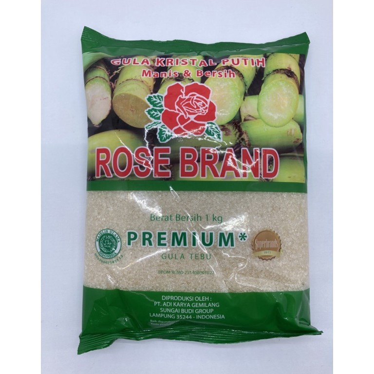 

0M45 Rose Brand GULA PREMIUM 1kg barcode 8993093665480 8169