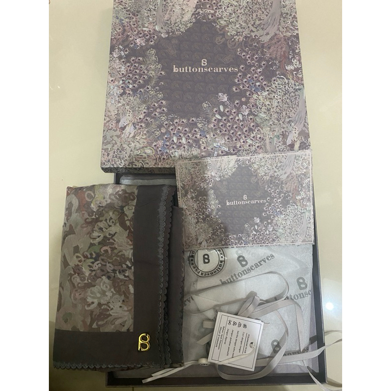Jilbab Buttonscarves Ederra Series - Shadow Voal