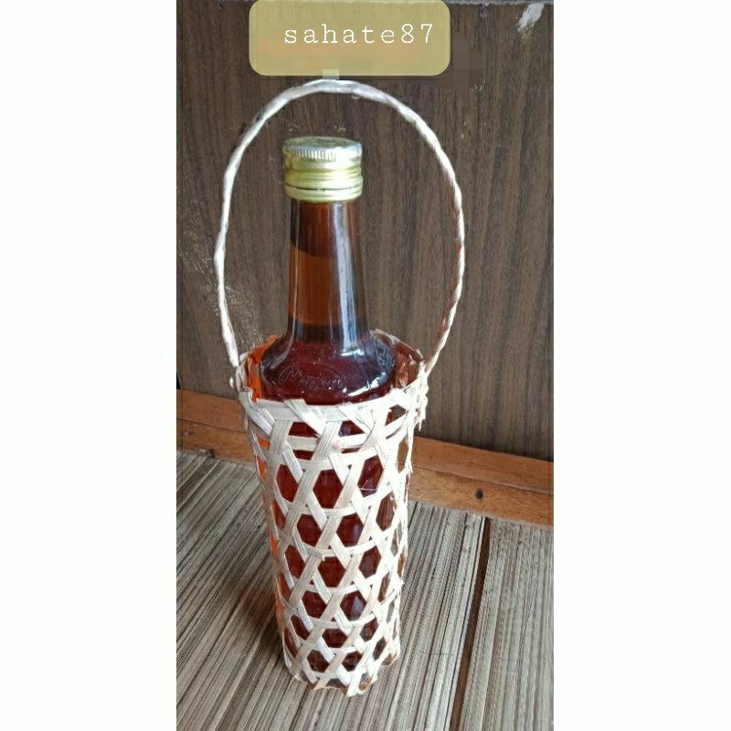 anyaman bambu botol marjan D7 T20