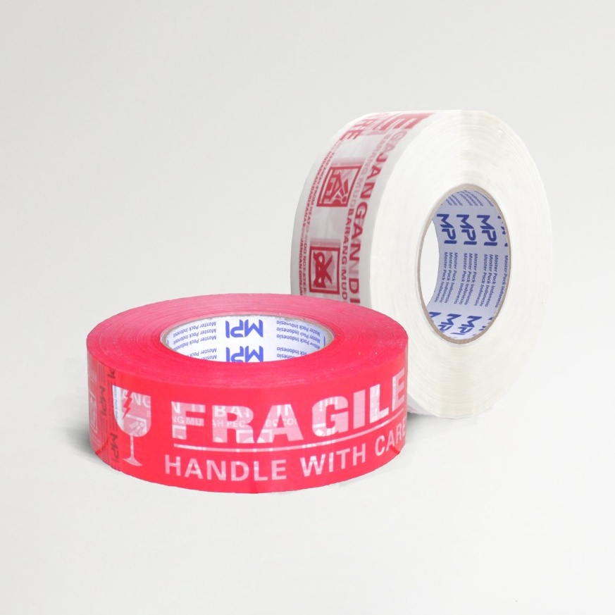 

Produk Premium.. Lakban Fragile Putih Jangan Dibanting Jumbo 48mmx300 Yard MPI Murah ZQR