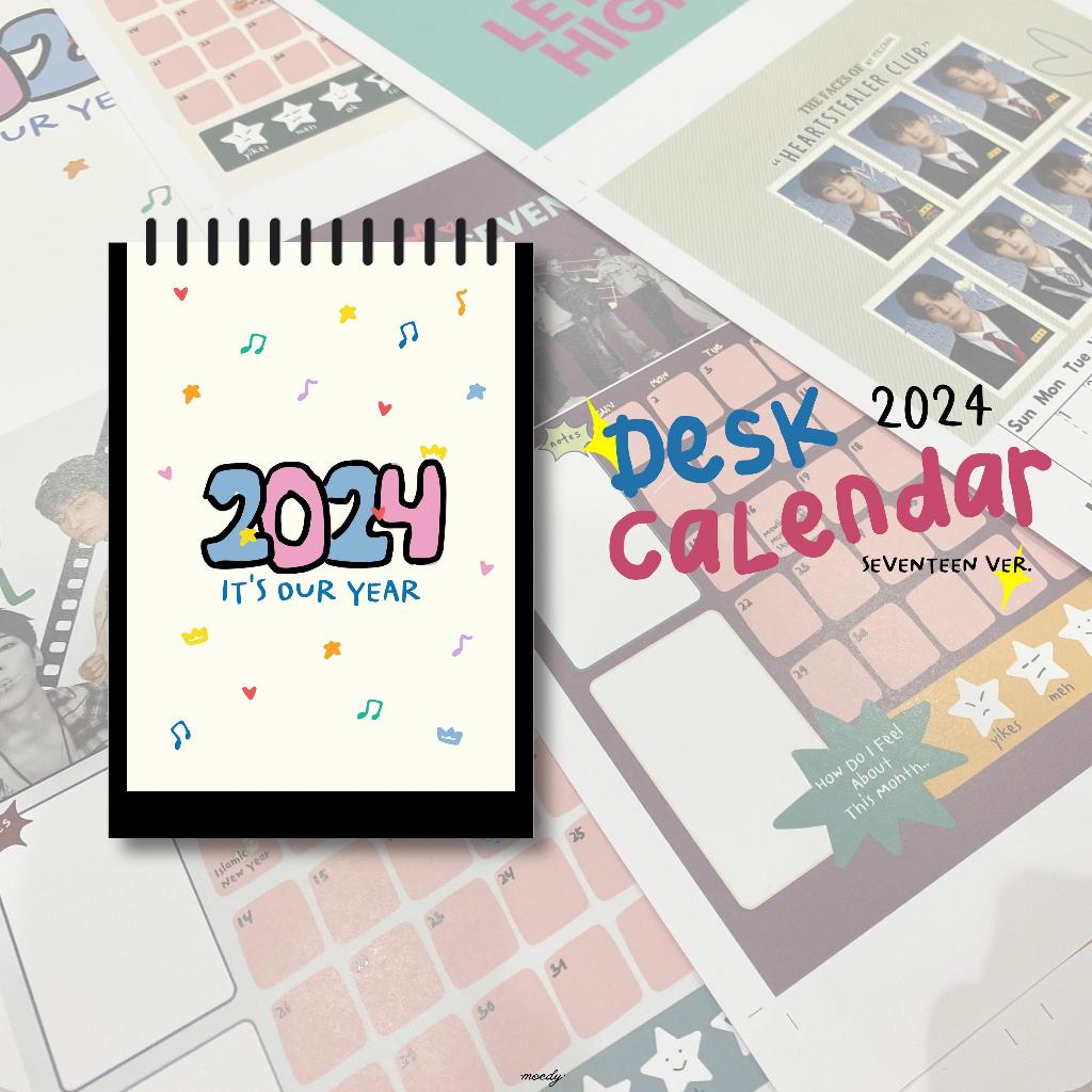 Desk Calendar 2024 Kpop Seventeen Version