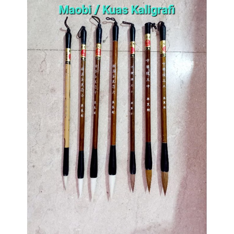 

Big Sale.. Maobi Kaligrafi / Kuas Kaligrafi cina / Mao bi Cina / Caligraphy Brush / Fude Brush 0TV