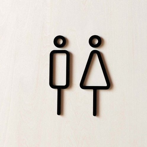 

12.12 FLASH SALE Otello - Toilet Sign Board Akrilik Timbul Direct | Papan Tanda Penanda Ruangan buruan