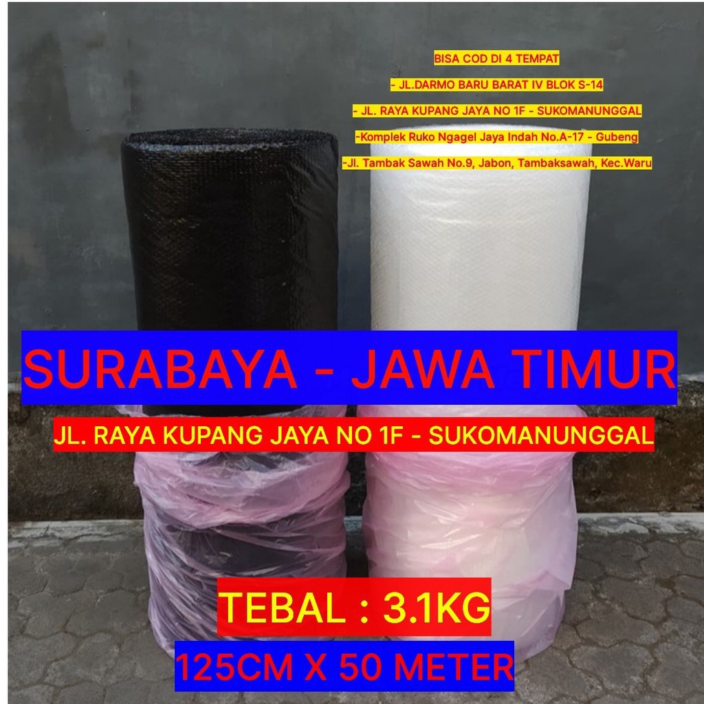 

12.12 FLASH SALE Bubble Wrap Roll 125cm x 50m serbuuu !