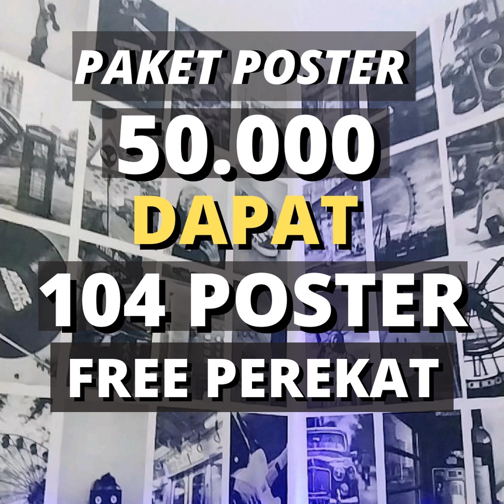 Terbaru dan terlaris Poster Dinding Aesthetic Isi 104 Lembar | Poster Aesthetic | Poster Kamar Asthe