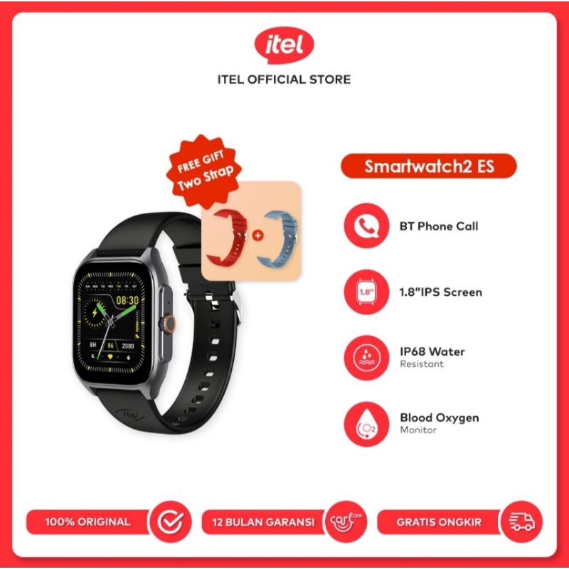 ITEL Smartwatch 2 ES Garansi Resmi ITEL INDONESIA 1 THN