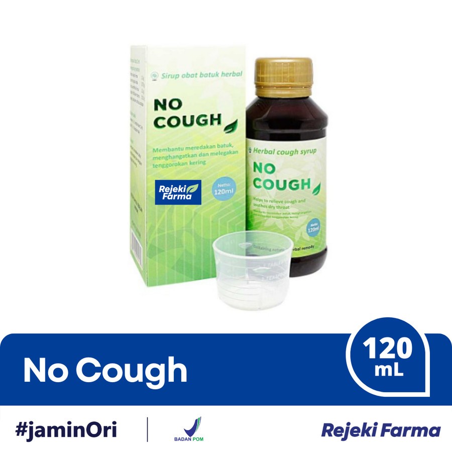 No Cough Sirup 120mL - Syrup Obat Batuk Herbal NoCough Hijau 120 mL