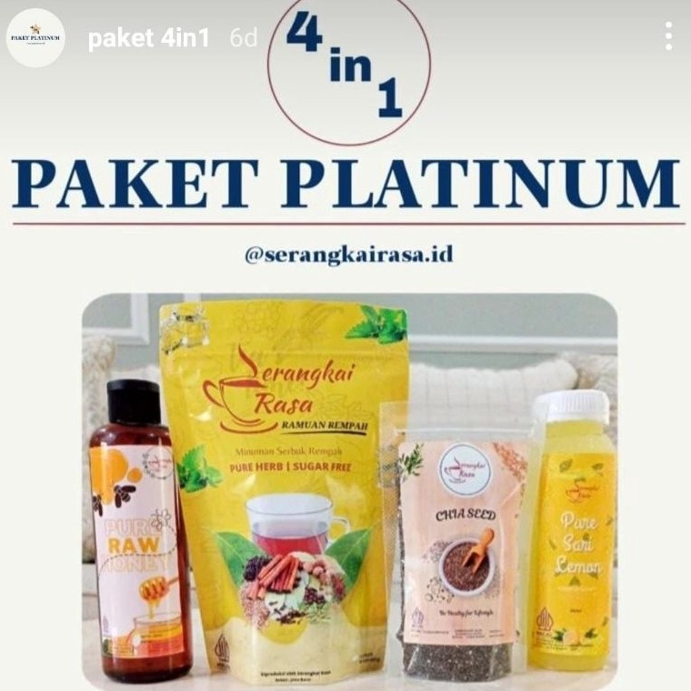 

[✢L47$] Paket Platinum 4 in 1 Serangkai Promo Spesial