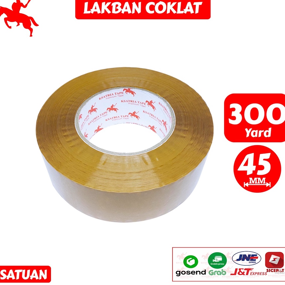 

[☯T95<] Lakban OPP Tape / Lakban Coklat KSATRIA Tape 300 Yard [138]