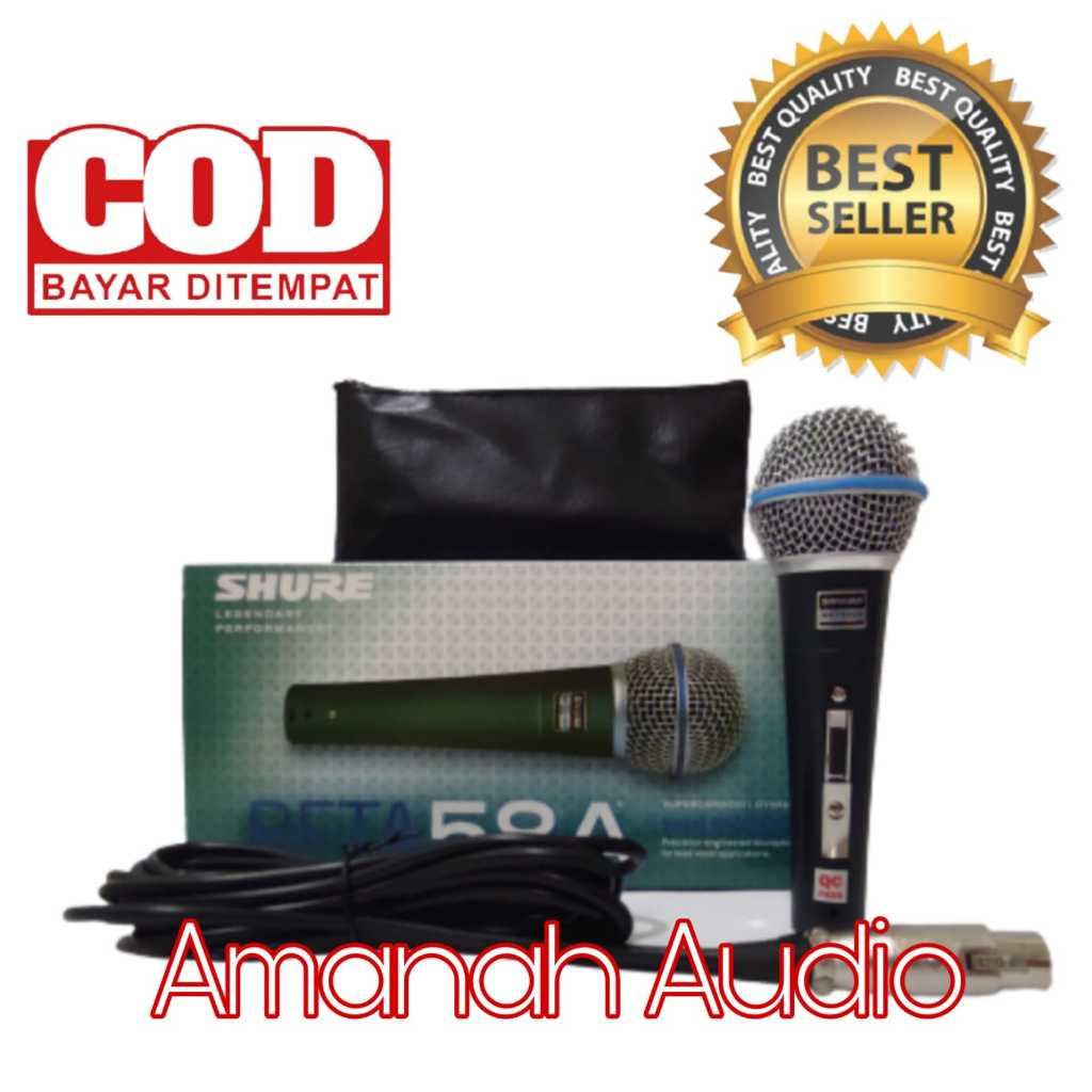 MIC BETA 58 A SK PAKAI SWITCH / MICROPHONE KABEL BETA 58A / MIC BETA 58A / BETA58A