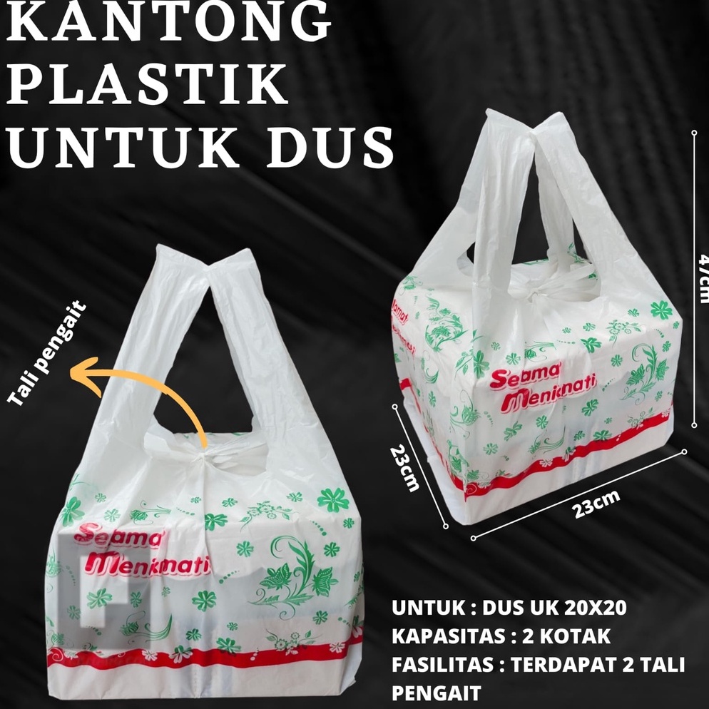 [6F7] Kantong Kresek Untuk Dus/Kresek Untuk Kardus Berkat/Kresek Box Nasi/Kantong Kresek Royal Terki