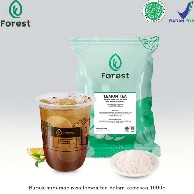 

R33ady St0ck Bubuk Minuman LEMON TEA Powder 1000g - FOREST Bubble Drink Dijamin Ori