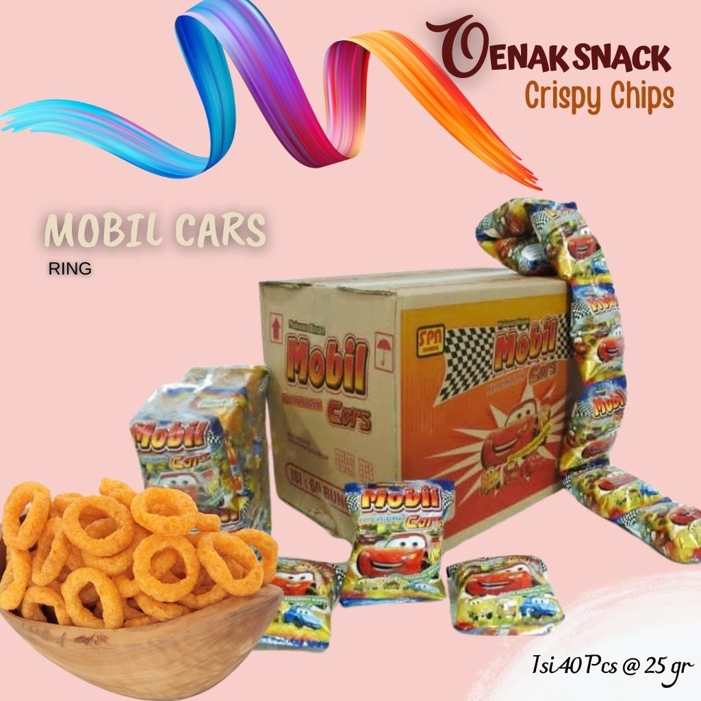 

Keripik Snack Mobil Cars Jual 1 Dos isi 40 Pcs @ 25 Gr Rasa Gurih dan Nikmat