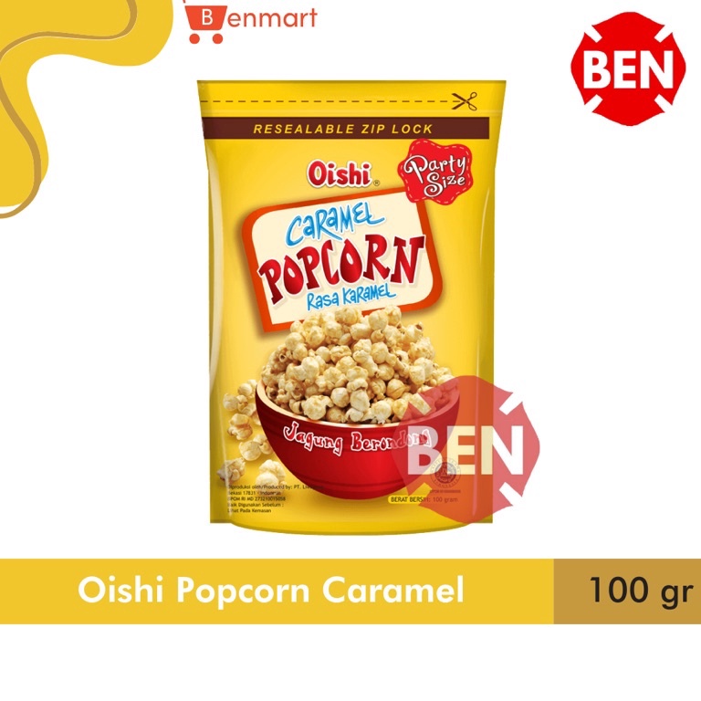 

M0del Terk!ni Oishi Popcorn CARAMEL 100g 100gr 100 g gr gram - Jagung KARAMEL Bag Hari ini