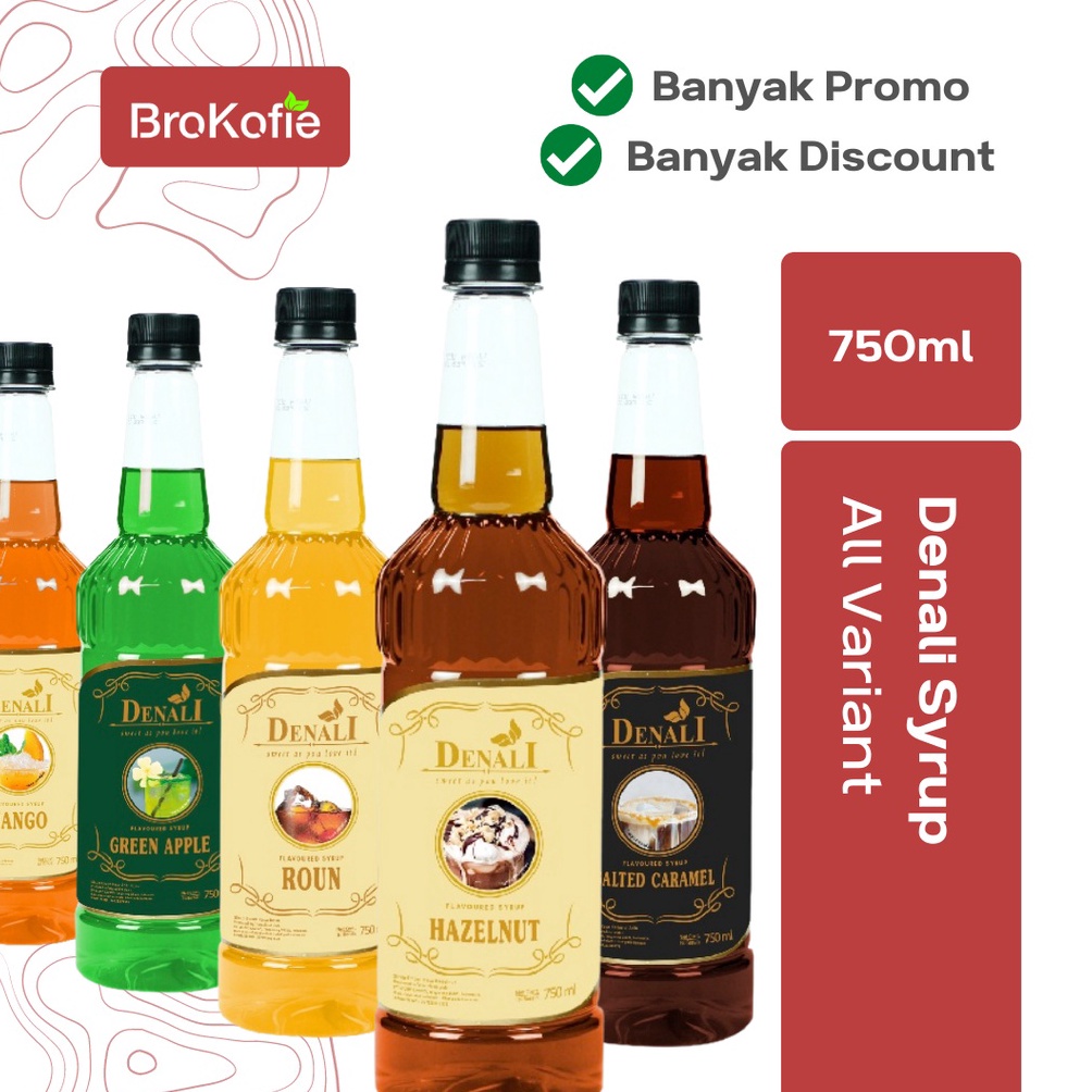 

[©A4@] Denali Syrup All Varian 750ml - Sirup Denali Hazelnut, Caramel, Vanila, Lychee, Rum, Pandan, Blue Citrus, Mojito Mint, Green , ed Caramel, Buterscotch, Cranberry, Strawberry. [122]