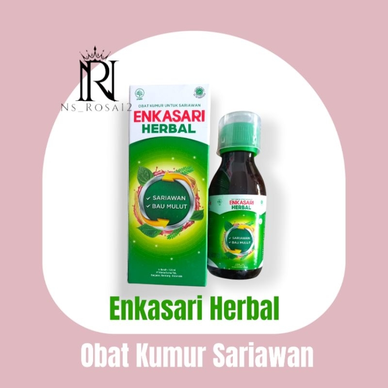 Enkasari Herbal 120ml | Obat Kumur Sariawan | Sariawan - Bau mulut