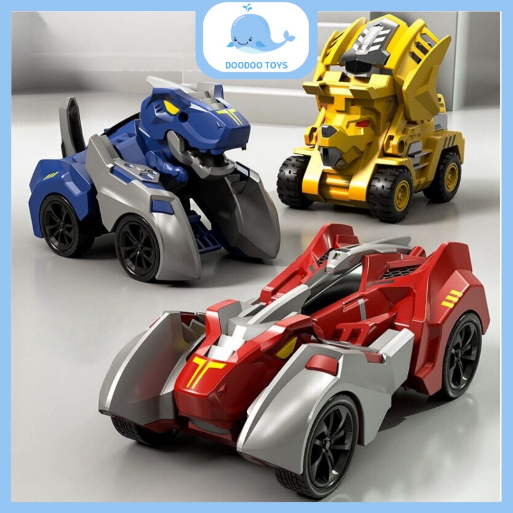 Re44dy Mainan Mobil Mobilan Dino Saurus Deformasi - Mobil Dinosaurus Truck - Mobil Bisa Berubah Jadi