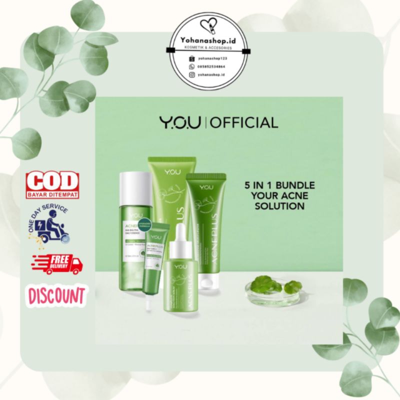 Y.O.U Acneplus Series Paket Skincare Jerawat