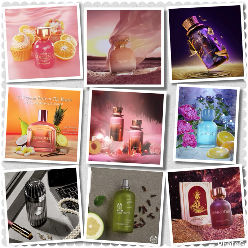 [Decant Share] Mykonos Sparkling Rose Aphrodite Verve Paradise Musk Aura