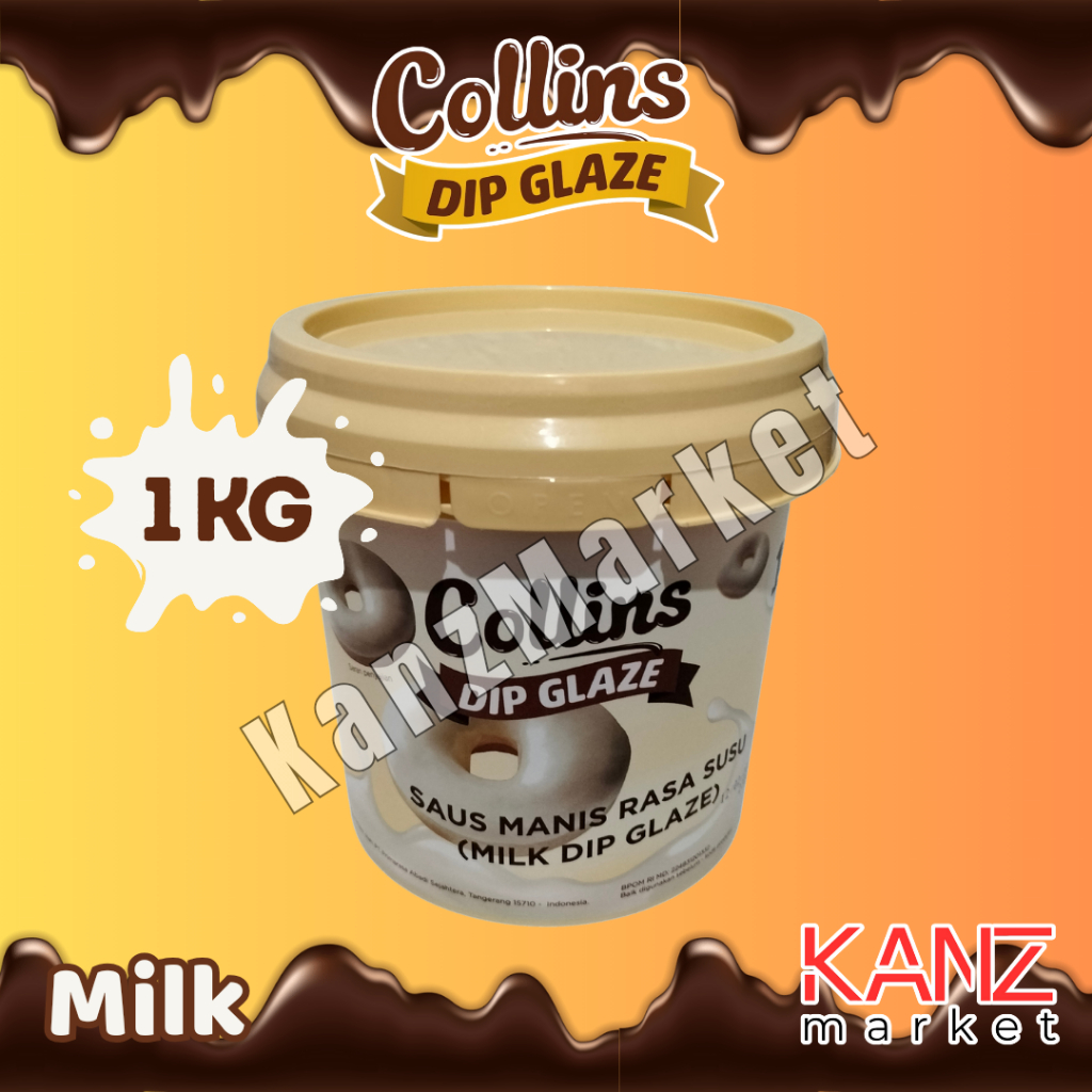 

Collins Dipglaze Rasa Milk (Susu) 1KG COD JawaBarat | Toping Donat dll