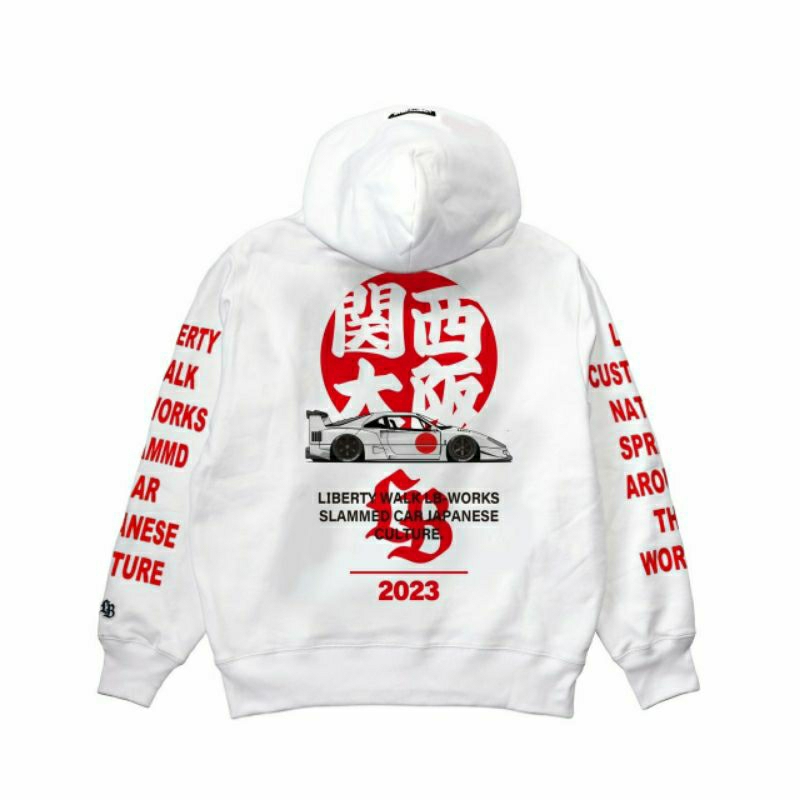 Hoodie liberty walk slammed car ferrari f40