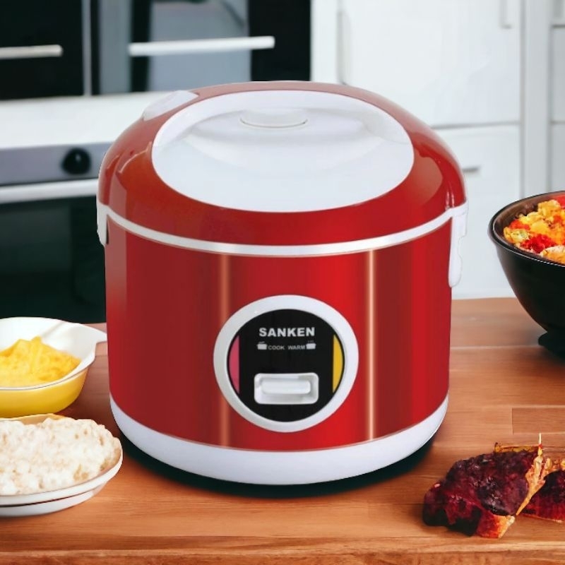 Rice Cooker Sanken SJ 3000 / Magic Com Sanken SJ3000 2 Liter Stainless Steel