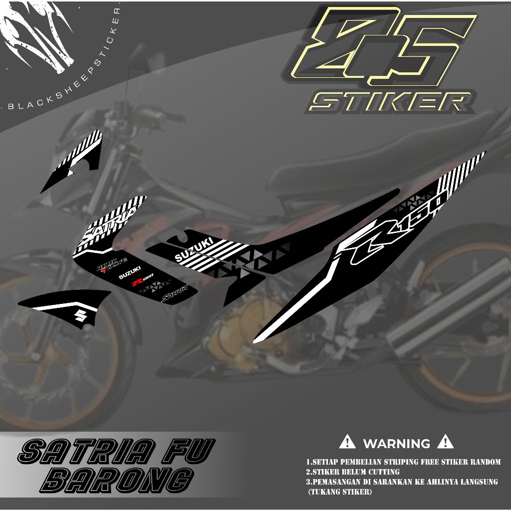 STRIPING STIKER SATRIA FU BARONG - STRIPING SATRIA FU OLD/LAMA