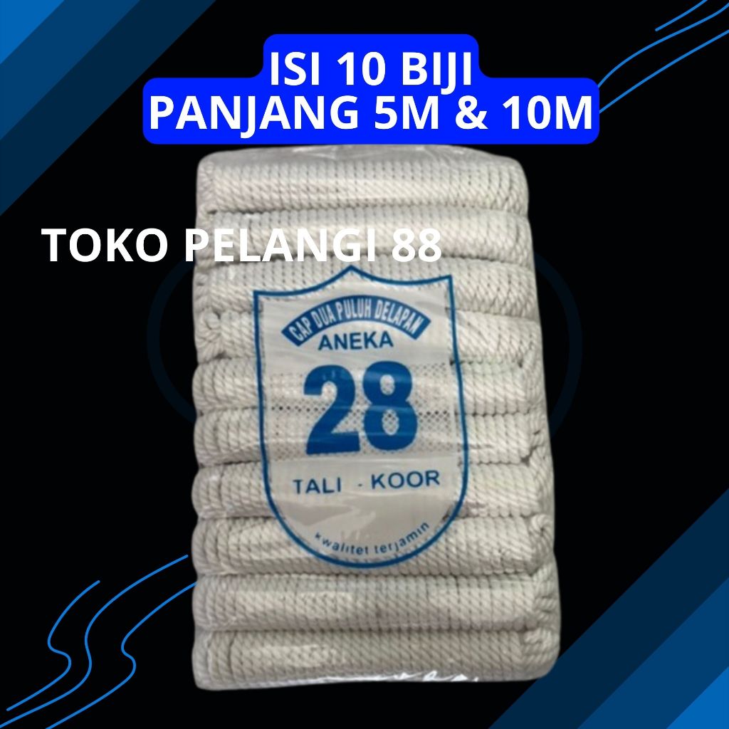 

Tali Rami Pramuka 10biji Marlon 5meter