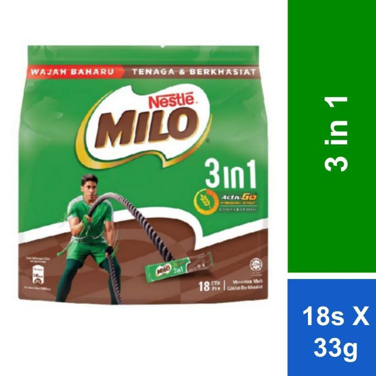 

[✻S19➢] NESTLE 3in1 Activ-Go Bubuk Malt Coklat Malaysia (33g x 18 sachet) Kualitas Terjamin