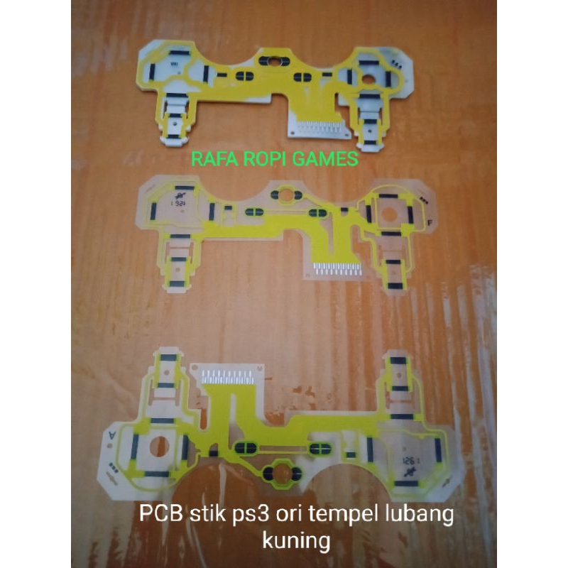 PCB STIK PS3 ORI LUBANG ( KUNING )/MIKA STIK PS3 ORI ( KUNING)/FLEXIBEL STIK PS3 ORI;( KUNING ) LUBA