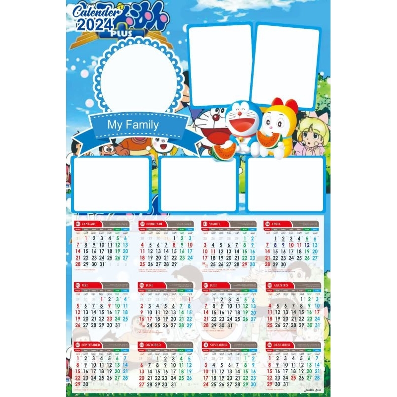 

Promo kalender dinding karakter 2024 custom foto sendiri bisa pakai nama, promo akhir tahun desain gratis