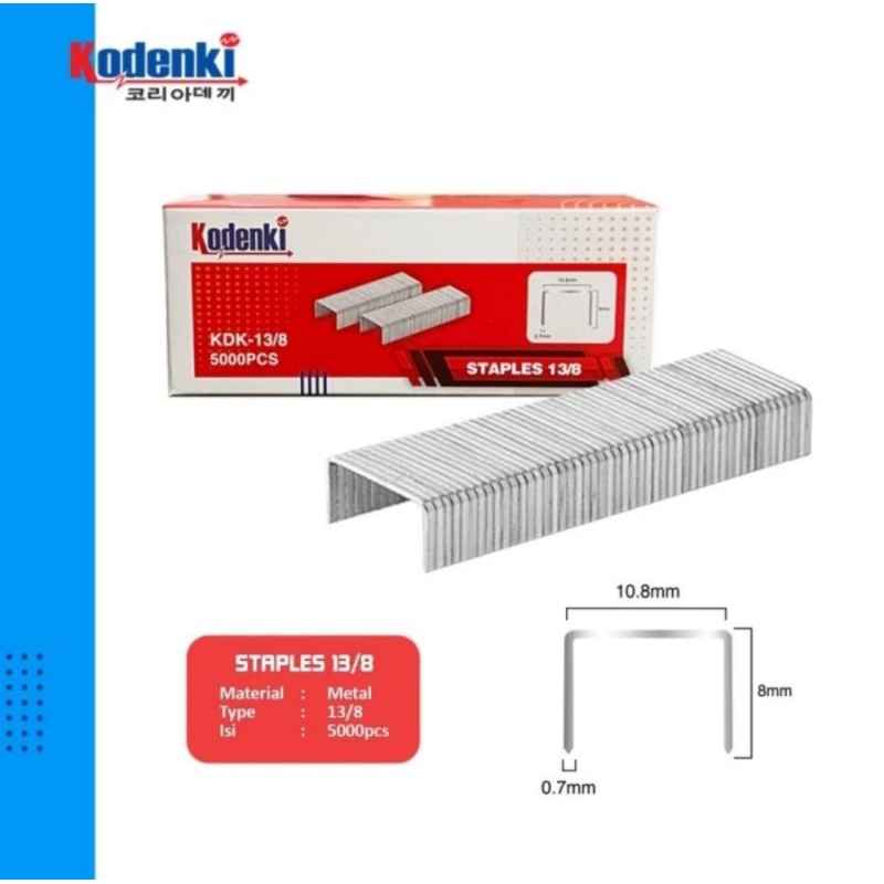

KODENKI Isi Staples Angin 13/8 8MM Air Stapler Refill Paku Tembak R23