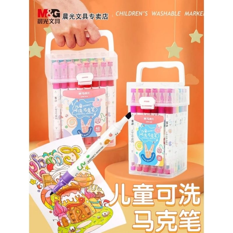 

M&G Kids Washable Markers Spidol Anak Mudah Dicuci